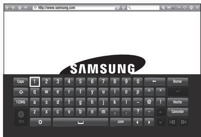 SAMSUNG BD F6500 - Utilización del teclado emergente - 1
