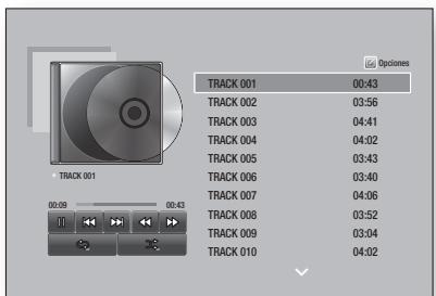SAMSUNG BD F6500 - Repeticion de pistas de un CD de audio - 1