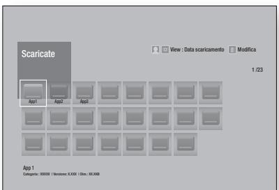 SAMSUNG BD F6500 - Utilizzo della schermata Scaricate - 1