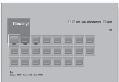 SAMSUNG BD F6500 - Utilisation de l'écran Téchéargées - 1