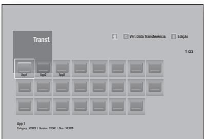 SAMSUNG BD F6500 - Utilizar o ecra Transferências - 1