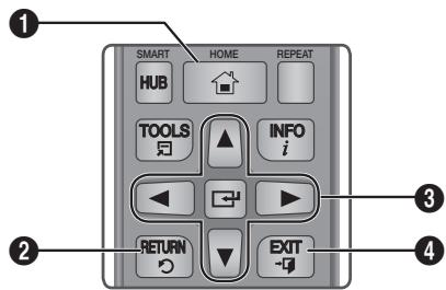 SAMSUNG BD-H6500 - Tasti del telecomando utilizzati per il menu Impostazioni - 1