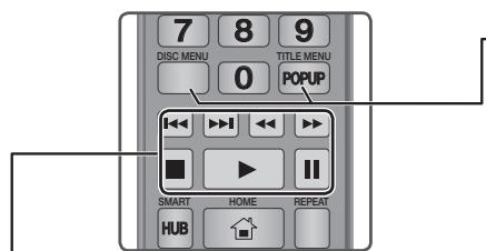 SAMSUNG BD-H6500 - Tasti del telecomando utilizzati per la riproduzione video - 1