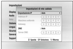 SAMSUNG BDJ5500 - Impostazioni di rete cablata - 1