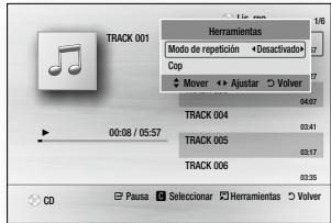 SAMSUNG BDJ5500 - Repetición de un CD de audio (CD-DA)/MP3 - 1
