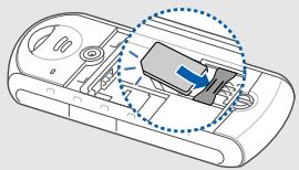 SAMSUNG SOLID B2100 - Installer la carte SIM et la batterie - 4