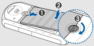 SAMSUNG SOLID B2100 - Installer la carte SIM et la batterie - 7