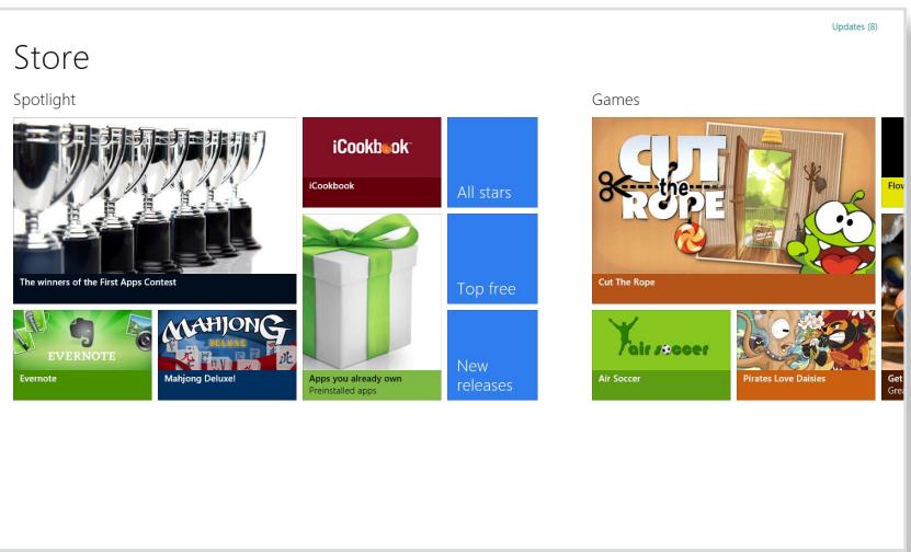 SAMSUNG ATIV SMART PC 500T1C-H01FR - Using the Windows Store - 1