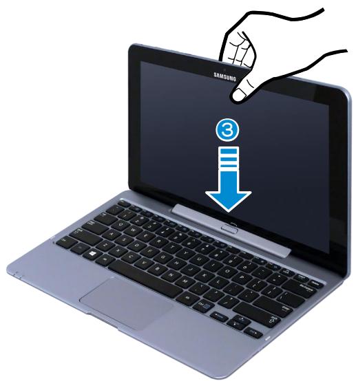 SAMSUNG ATIV SMART PC 500T1C-H01FR - Attaching the computer - 3