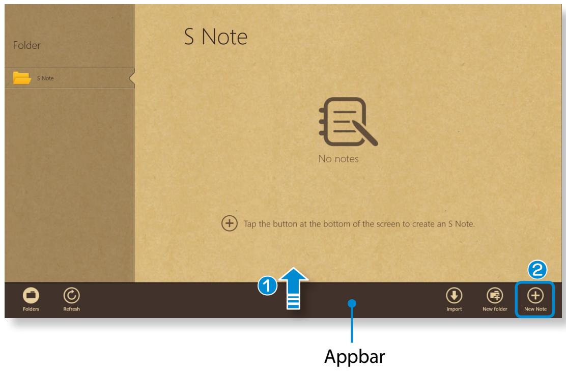 SAMSUNG ATIV SMART PC 500T1C-H01FR - Creating a note - 2