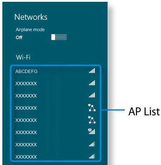 SAMSUNG ATIV SMART PC 500T1C-H02FR - If you click the Charms menu > Settings > Network - 1