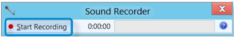 SAMSUNG ATIV SMART PC 500T1C-H02FR - Using the Sound Recorder - 1