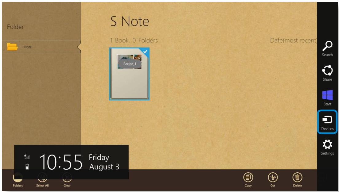 SAMSUNG ATIV SMART PC 500T1C-H02FR - Printing a note - 1