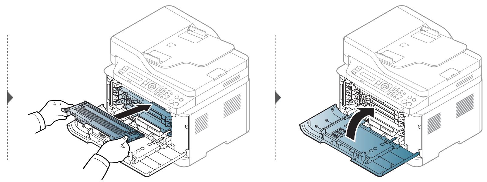 SAMSUNG CLX-3305W - Verteilen des Toners - 2