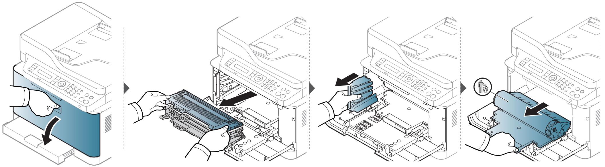 SAMSUNG CLX-3305W - Austauschen der Bildeinheit - 1
