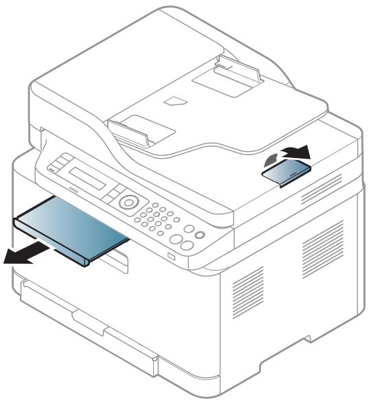SAMSUNG CLX 3305W - Die Ausgabehalterung verwenden - 2
