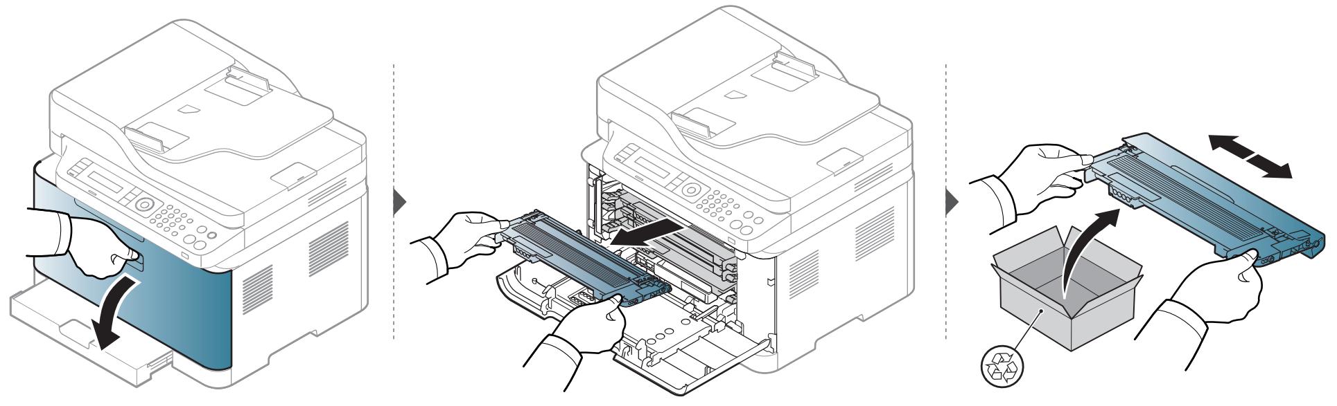 SAMSUNG SL-C480W - Remplacement de la cartouche de toner - 1