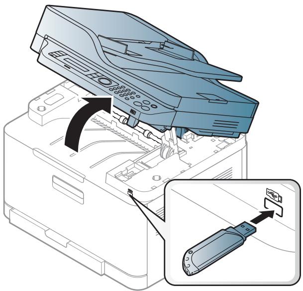 SAMSUNG SL-C480W - Connexion d'un périphérique de stockage USB - 1