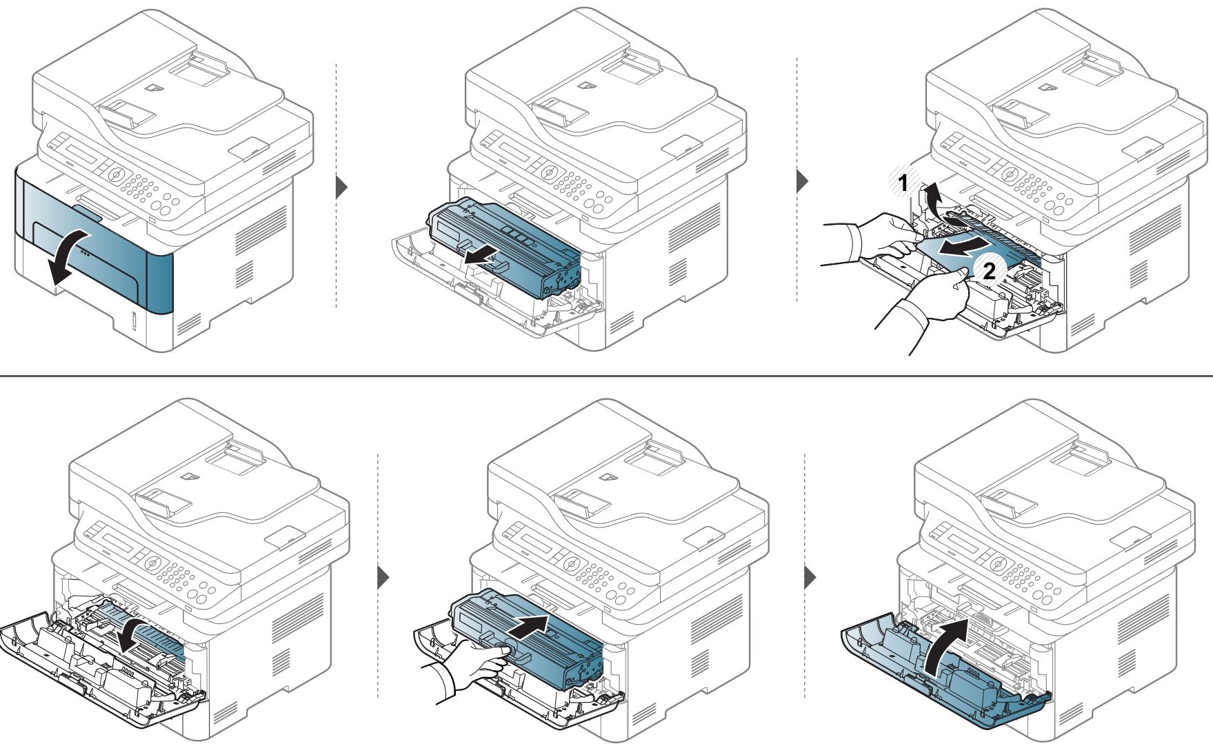 SAMSUNG SL-M2675FN - Résolution des bourrages papier - 1