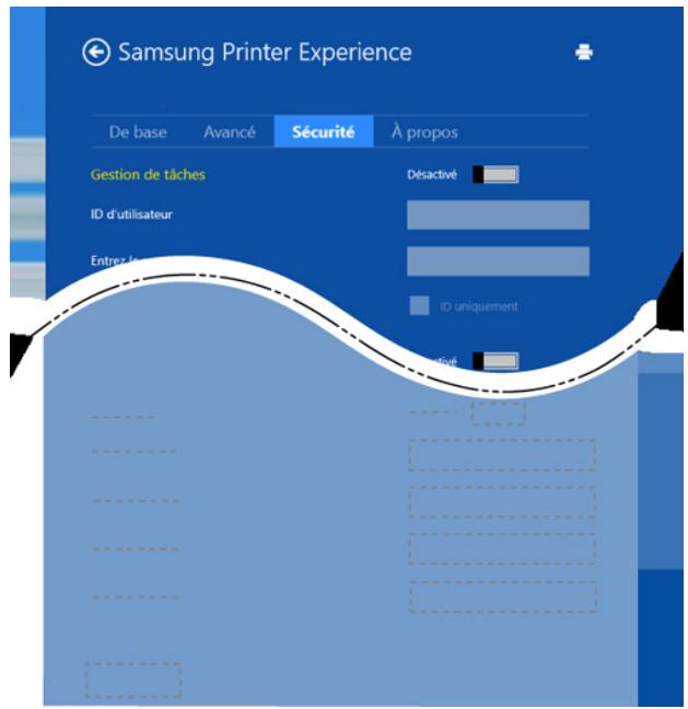 SAMSUNG SL-M3820DW - Onglet Sécurité - 2