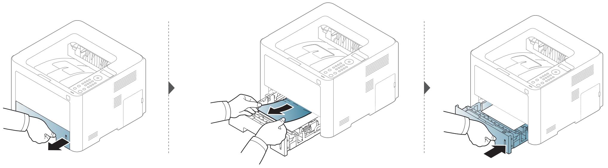 SAMSUNG SL-M3820DW - Dans le bac 1 - 2