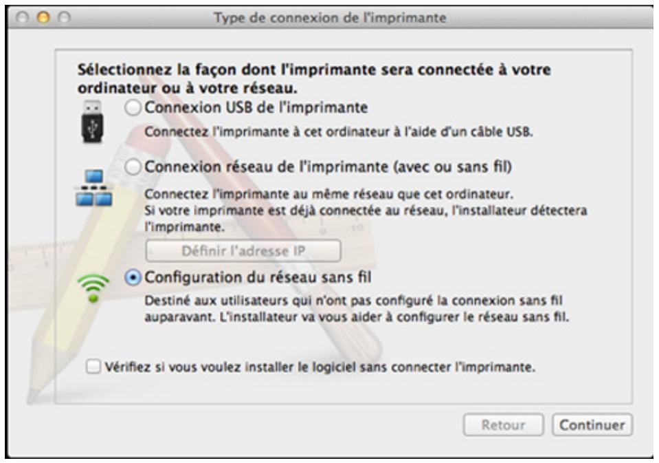 SAMSUNG M2020W - Configuration du réseau sans fil - 1