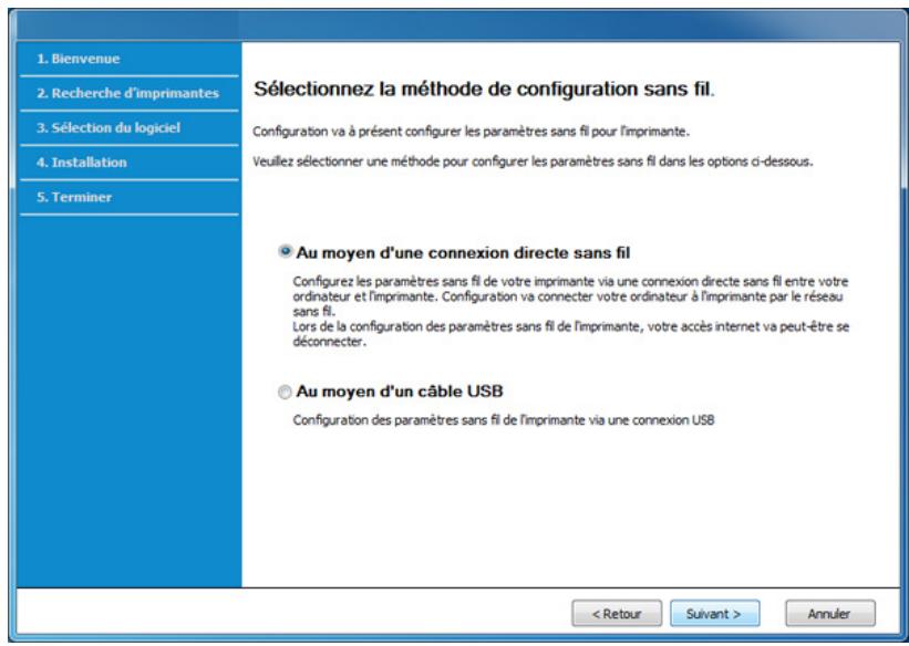 SAMSUNG M2020W - Configuration du réseau sans fil - 1