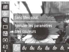 CANON POWERSHOT SX50 HS - Modification des teintes de couleur de l'image (Mes couleurs) - 1