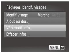 CANON POWERSHOT SX50 HS - Enregistrez les informations de visage. - 2