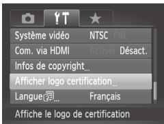CANON POWERSHOT SX50 HS - Vérification des logos de certification - 1