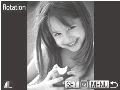 CANON POWERSHOT SX50 HS - Choisissez [Rotation]. - 1