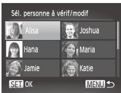 CANON POWERSHOT SX50 HS - Accédez à l'écran [Vérif/modif info]. - 1