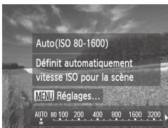 CANON POWERSHOT SX50 HS - Modification de la vitesse ISO - 1