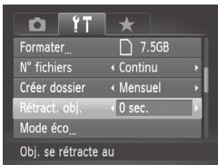 CANON POWERSHOT SX50 HS - Délai de la rétraction de l'objectif - 1