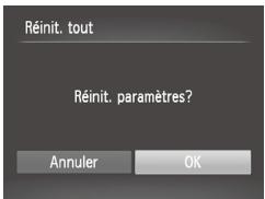 CANON POWERSHOT SX50 HS - Rétablissement des réglages par défaut - 1
