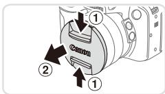 CANON POWERSHOT SX50 HS - Attachez la courroie. - 1