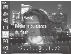 CANON POWERSHOT SX50 HS - Réglage de la correction de l'exposition au flash - 1