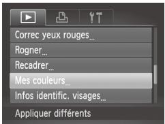 CANON POWERSHOT SX50 HS - Modification des teintes de couleur de l'image (Mes couleurs) - 1