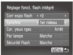 CANON POWERSHOT SX50 HS - Modification de la synchronisation du flash - 1