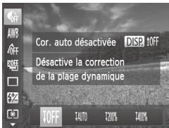 CANON POWERSHOT SX50 HS - Correction de la plage dynamique (Correction DR) - 1