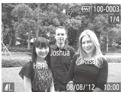 CANON POWERSHOT SX50 HS - Vérification des personnes détectées dans l'identification de visage - 1