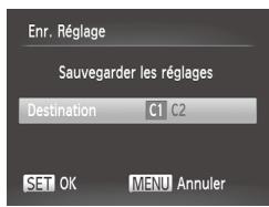 CANON POWERSHOT SX50 HS - Réglages pouvant être sauvegardés - 2