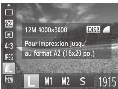 CANON POWERSHOT SX50 HS - Modification du taux de compression (qualité de l'image) - 1