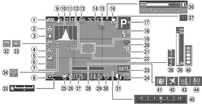 CANON POWERSHOT SX50 HS - Prise de vue (affichage d'informations) - 1