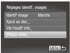 CANON POWERSHOT SX50 HS - Effacement des informations enregistrées - 1