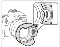 CANON POWERSHOT SX50 HS - Montez le pare-soleil. - 1