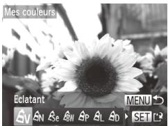 CANON POWERSHOT SX50 HS - Modification des teintes de couleur de l'image (Mes couleurs) - 2