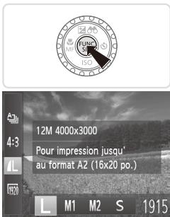 CANON POWERSHOT SX50 HS - Modification de la résolution de l'image (Taille) - 1