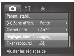 CANON POWERSHOT SX50 HS - Enregistrement des informations d'identification de visage - 1