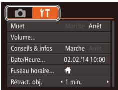 CANON IXUS 150 - Utilisation des menus - 2